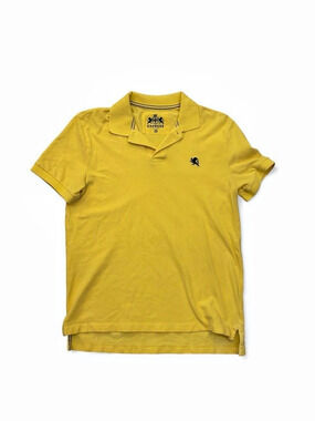 Express Men's Yellow Polo Size Medium